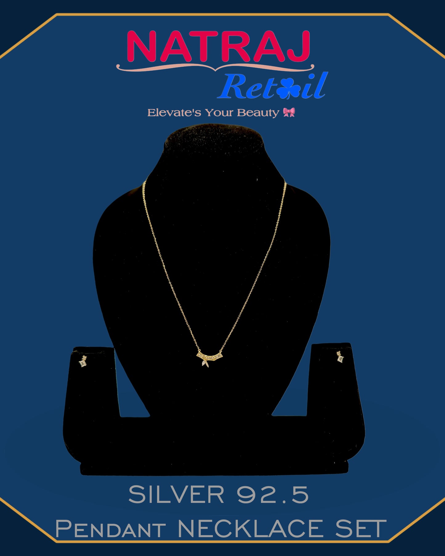 STERLING SILVER 92.5 PENDANT SET 01