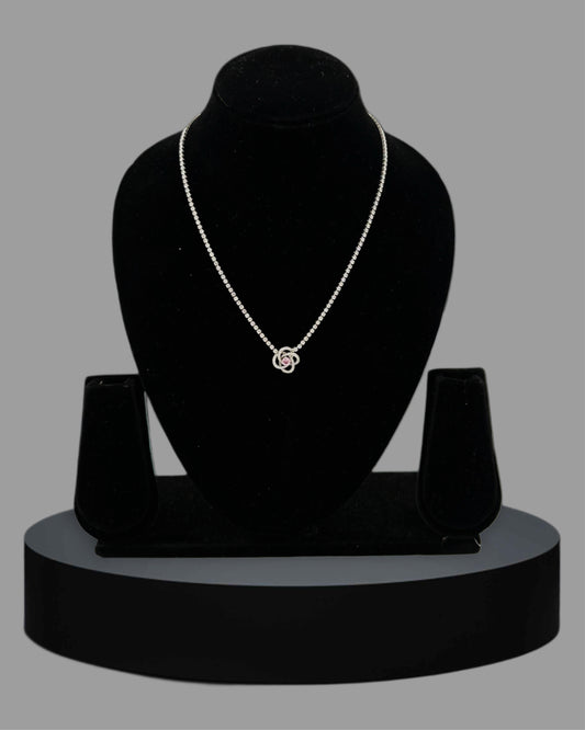 American Diamond Ahana Luxury Pendant Necklace