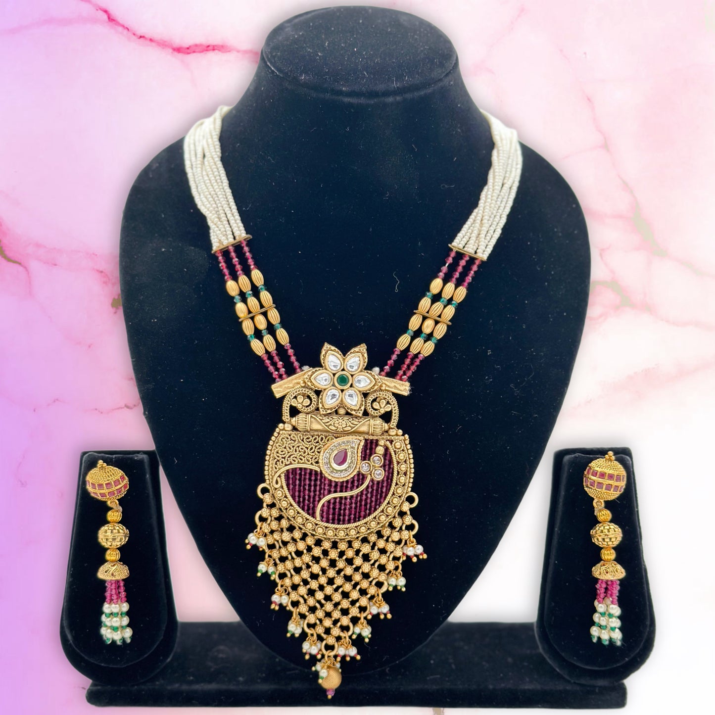 Crystal Kundan Luxury Set